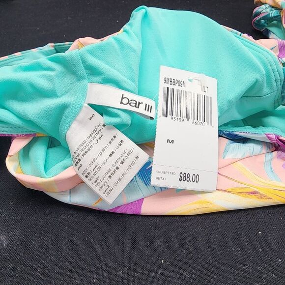 NWT Bar 3 Women's Copcabana Printed Twist Front One Piece Swimsuit - Picture 14 of 14